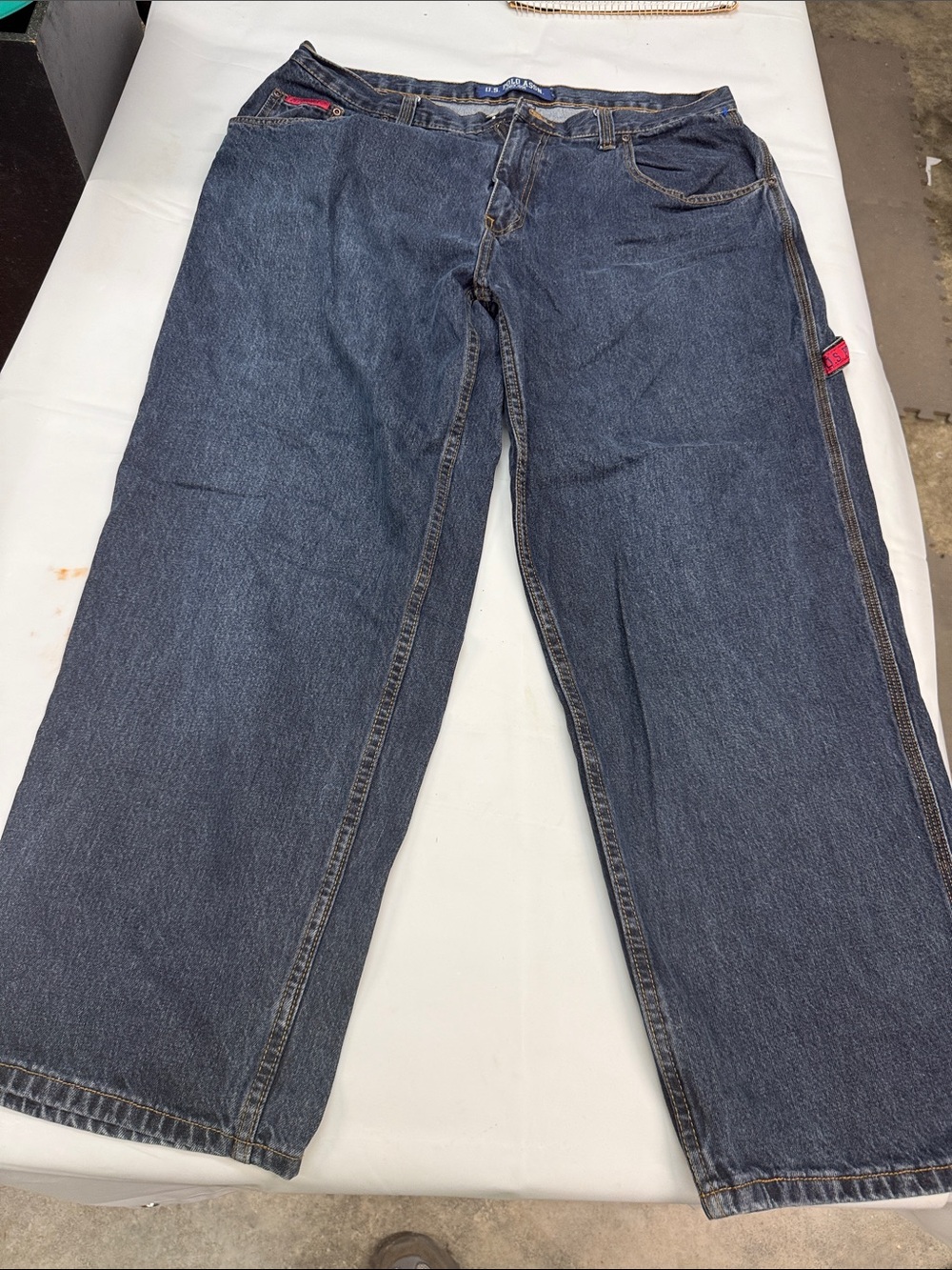 U.S. Polo Assn. Relaxed Fit Dark Blue Denim Jeans